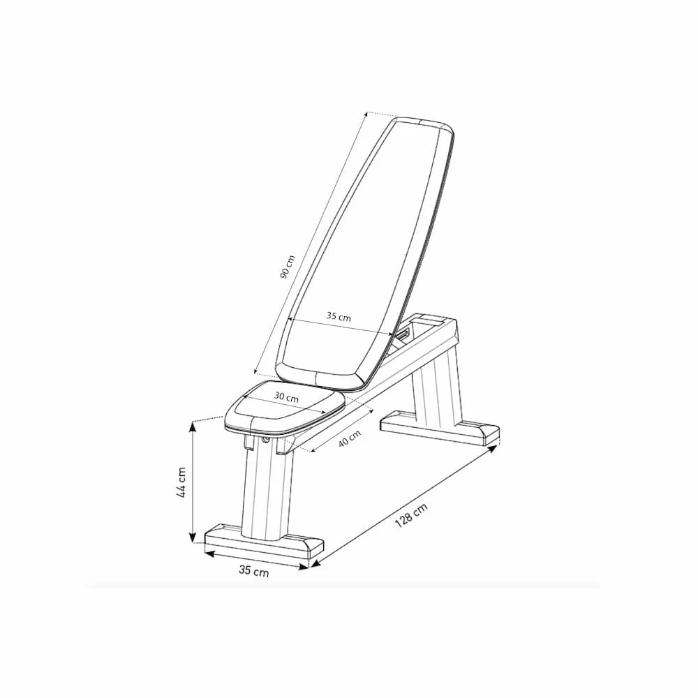 WeightBench Merisier Cuir Noir - Image 5